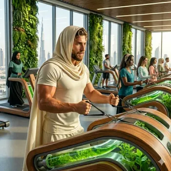 Julian im Fitness-Kubus imFutureGym